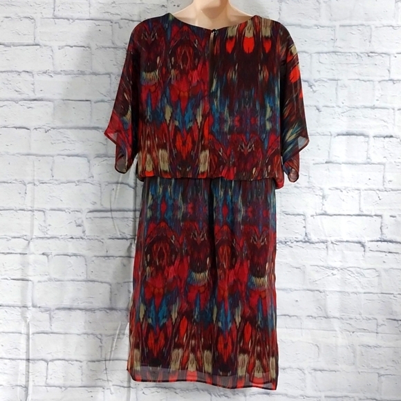 Ronni Nicole Dress Artsy Blousy Loose Fit on Top Sz 8 - Picture 4 of 5